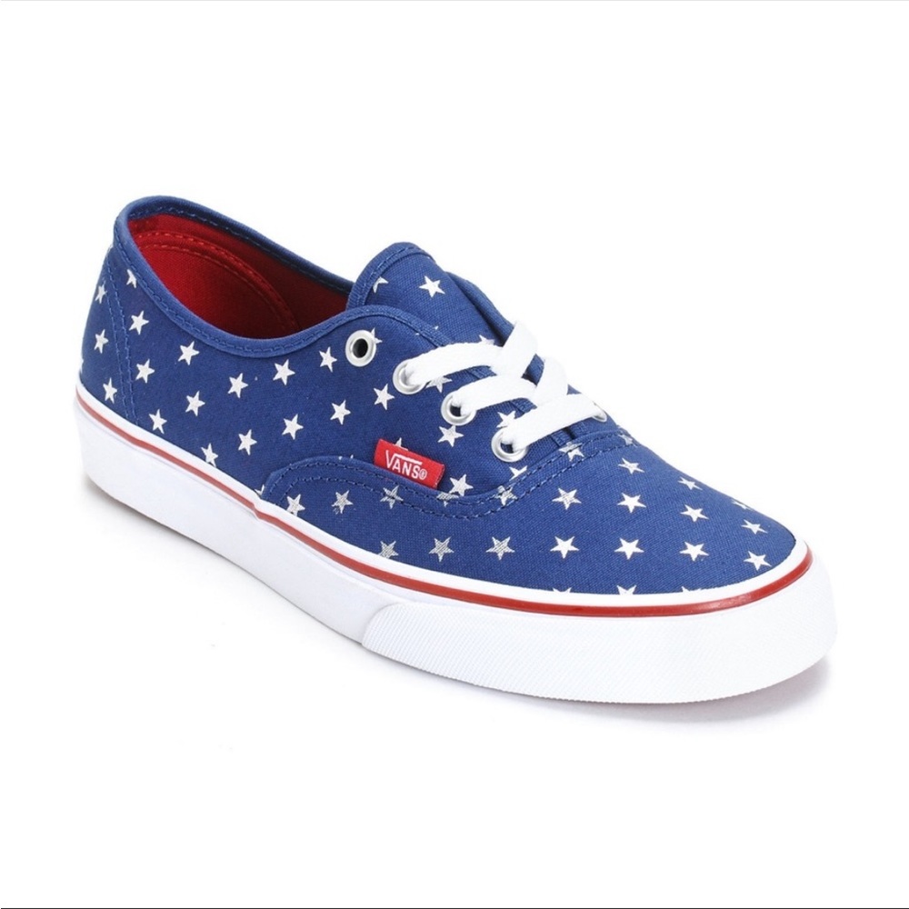 NWT Vans Studded Stars Red/Blue Size 10.5 Kids (girls and boys)
